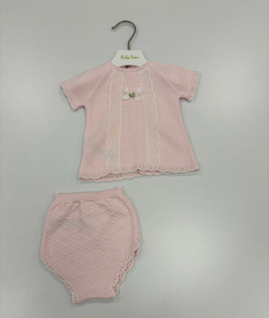 Completo maglia e coulottina in filo di cotone
